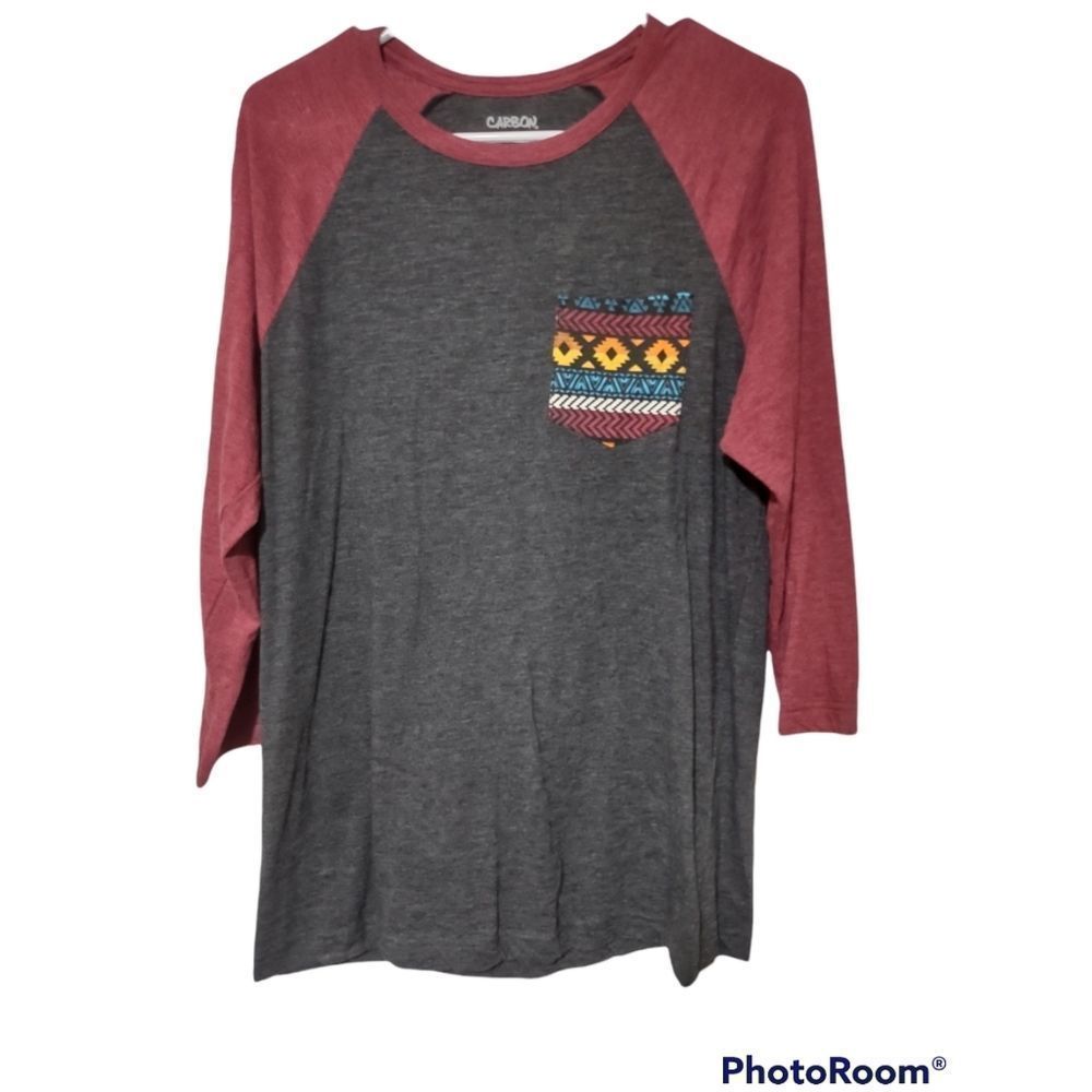 Carbon Men's Pocket Baseball Tee Shirt